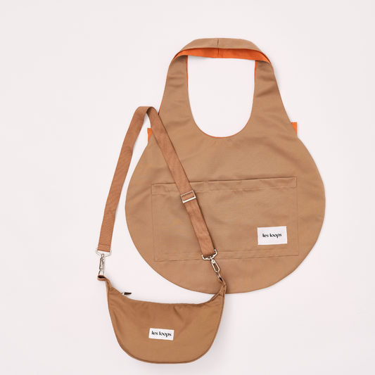 Spare im Set: Loops Crossbody und Shopper Caramel Orange